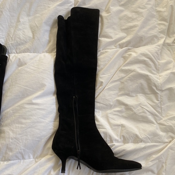 Stuart Weitzman black suede over the knee boots - Picture 4 of 9